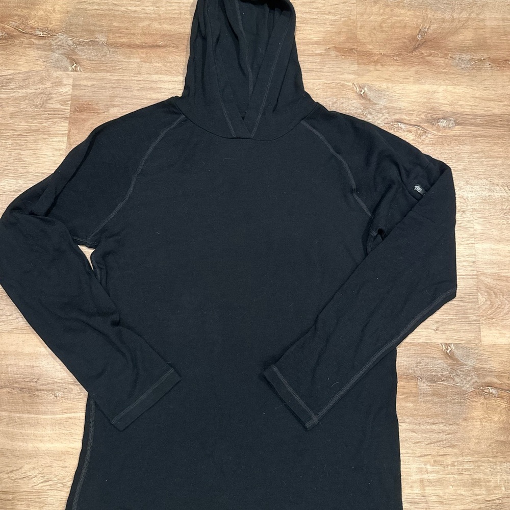 Elegant Black Women's Hooded Sweater